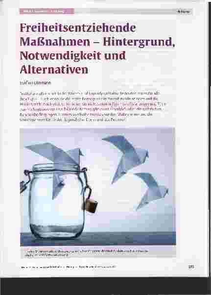 Vorschauseite 1: Freiheitsentziehende Maßnahmen - Hintergrund, Notwendigkeit und Alternativen