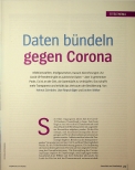 Vorschauseite 2: Daten bündeln gegen Corona