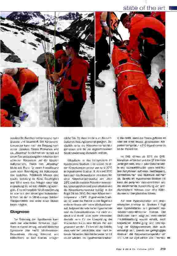 Vorschauseite 2: Akzidentelle Hypothermie -LAWINENMEDIZIN