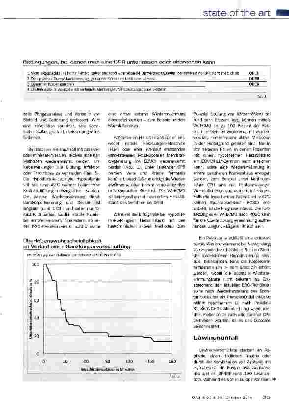Vorschauseite 6: Akzidentelle Hypothermie -LAWINENMEDIZIN