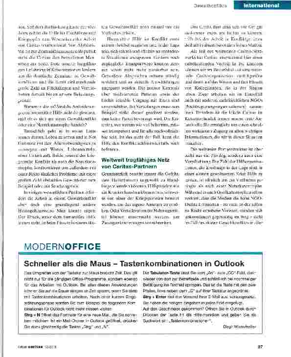 Vorschauseite 2: Hilfe braucht starke Partner im Krisengebiet