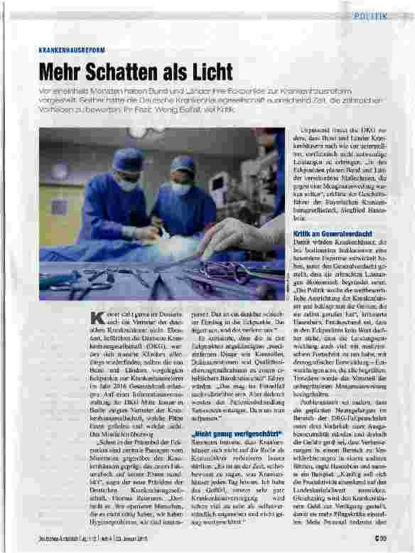 Vorschauseite 1: Mehr Schatten als Licht