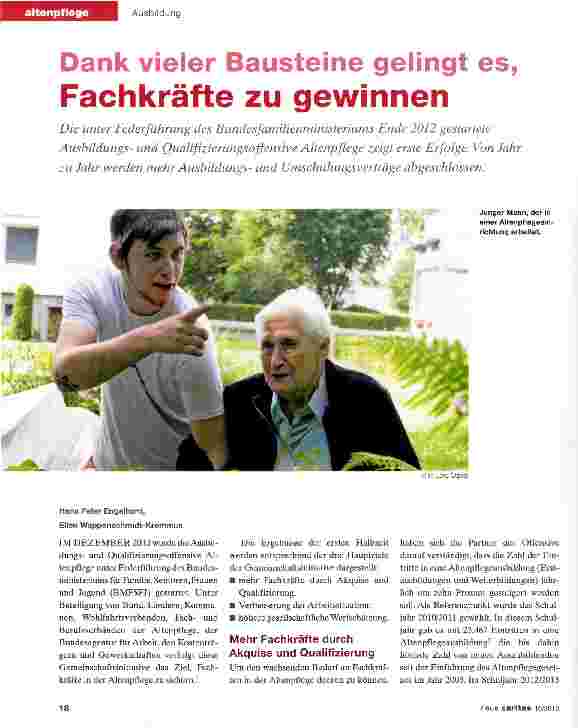Vorschauseite 1: Dank vieler Bausteine gelingt es, Fachkräfte zu gewinnen