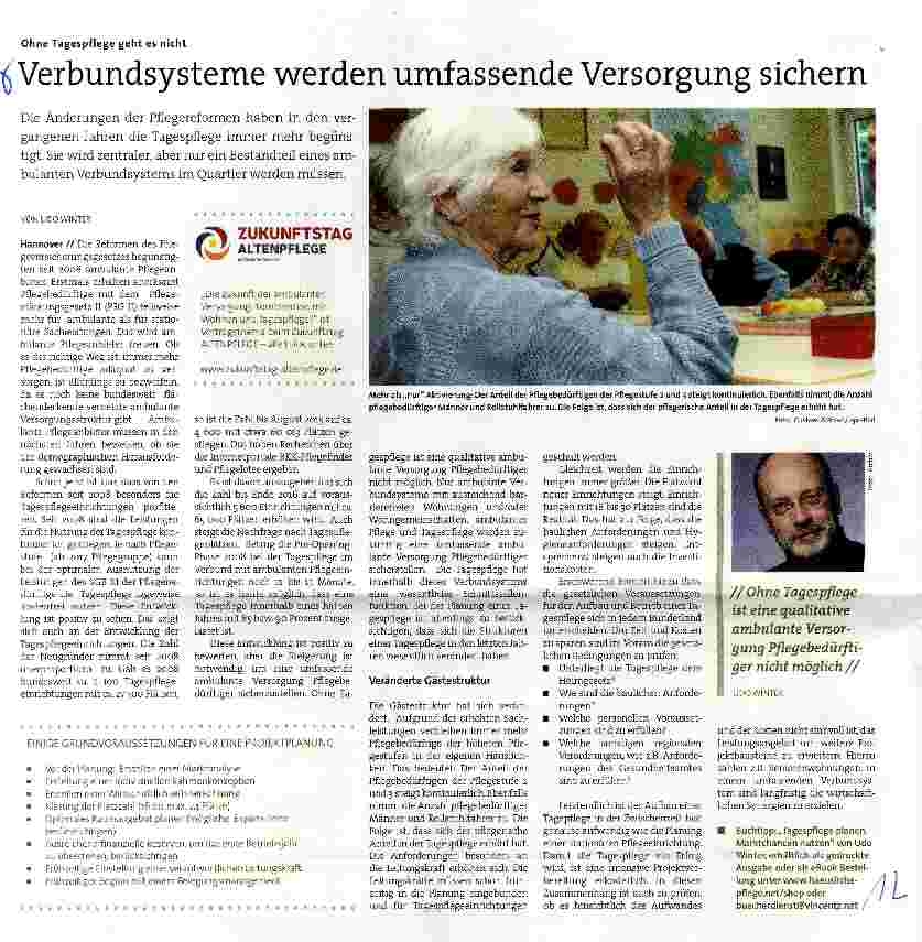 Vorschauseite 1: Verbundsysteme werden umfassende Versorgung sichern