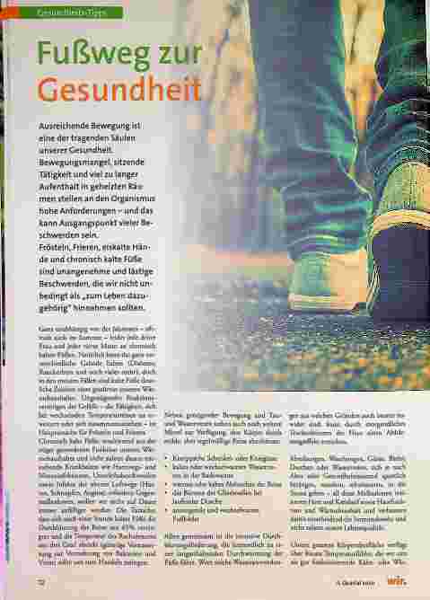 Vorschauseite 1: Fußweg zur Gesundheit