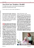 Vorschauseite 1: Das FairCare Tandem-Modell: Gute Betreuung bei fairen Arbeitsbedingungen = gemeinsame Verantwortung!