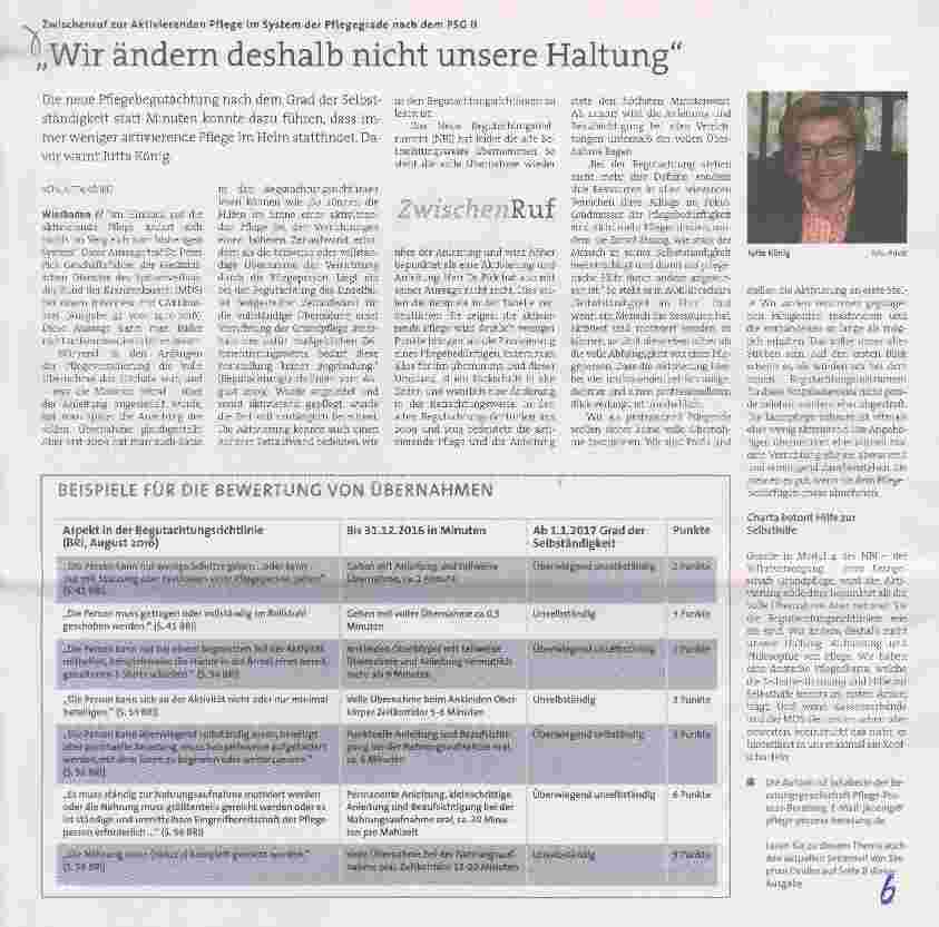 Vorschauseite 1: Wir ändern deshalb nicht unsere Haltung