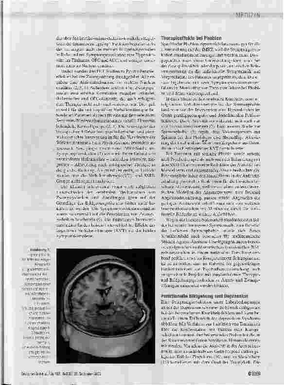Vorschauseite 3: Perspektiven der funktioneilen Bildgebung in der Psychiatrie