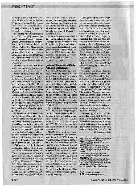 Vorschauseite 3: Stent oder Operation?