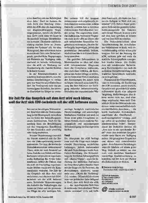 Vorschauseite 3: Folgen für die Arzt-Patient-Beziehung