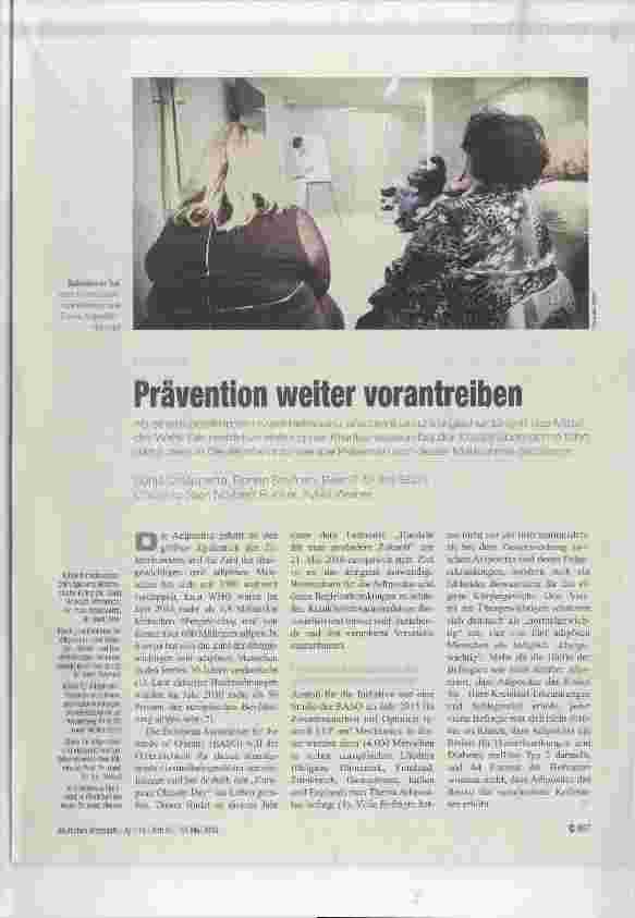 Vorschauseite 1: Prävention weiter vorantreiben
