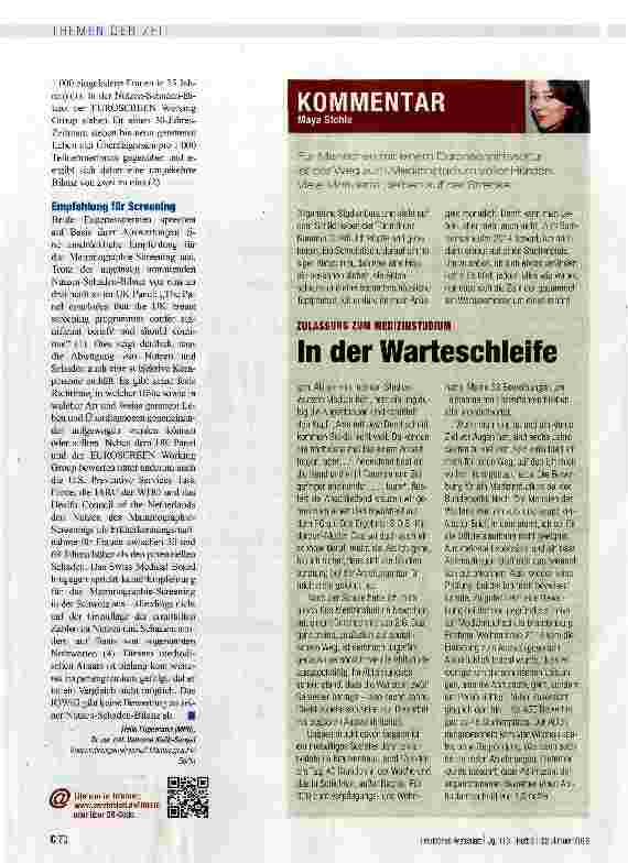 Vorschauseite 4: Nutzen-Schaden-Abwägung im internationalen Vergleich