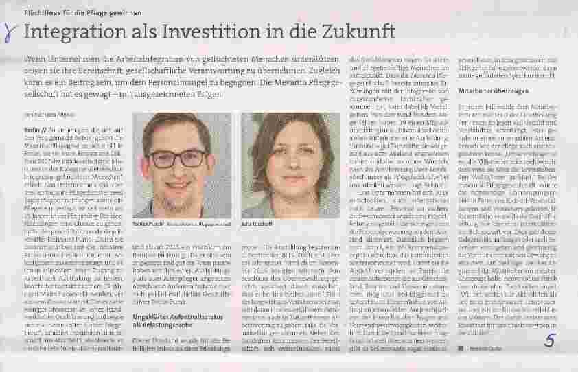 Vorschauseite 1: Integration als Investition in die Zukunft