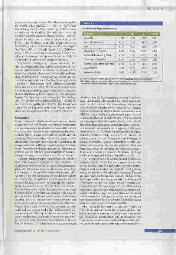 Vorschauseite 5: Bedeutung psychischer Symptome für die Arbeitsunfähigkeitsdauer