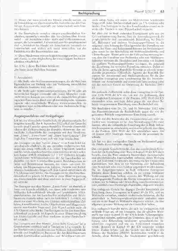 Vorschauseite 3: Auslegung der Kombinierten Nomenklatur des Gemeinsamen Zolltarifs AEUV Art. 267; RE 2001/83/EG Art. 1 Nr. 2,VO (EG) Nr. 2658/87 Anhang I