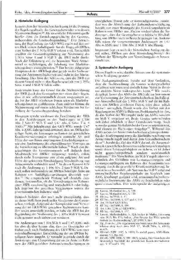 Vorschauseite 4: Die Anwendungsbeobachtungen im Lichte des GKV-WSG