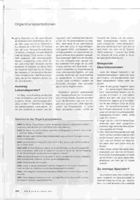 Vorschauseite 3: Mangelware Spenderorgan