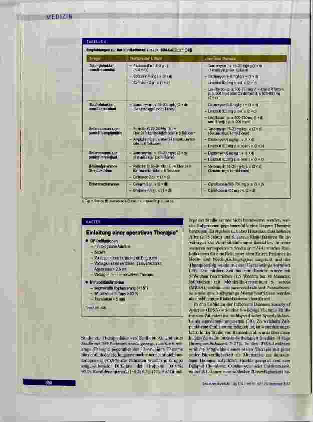 Vorschauseite 6: Spondylodiszitis: Diagnostik und Therapieoptionen