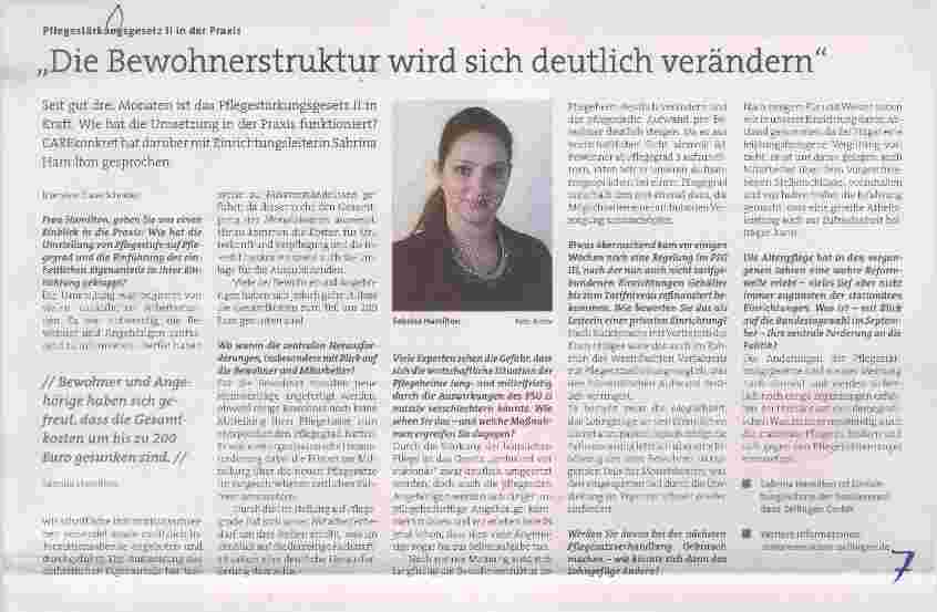 Vorschauseite 1: Die Bewohner Struktur wird sich deutlich verändern