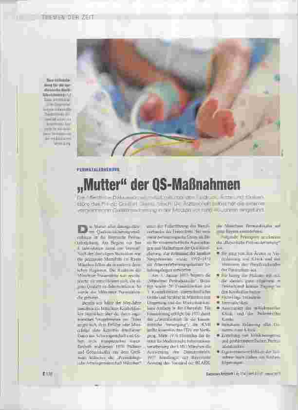 Vorschauseite 1: „Mutter“ der QS-Maßnahmen
