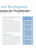 Vorschauseite 2: Akademisierung und Berufsgesetz: Reform des Berufsgesetzes der Physiotherapie