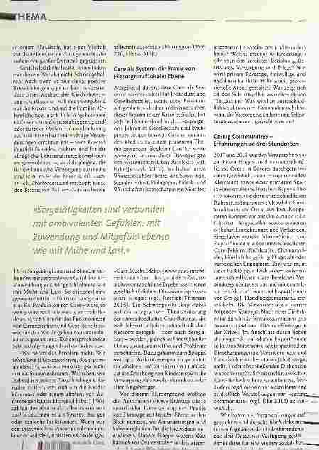 Vorschauseite 2: Caring Communities - Häusliche Versorgung gemeinschaftlich unterstützen
