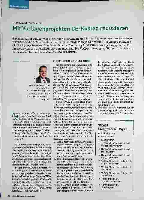 Vorschauseite 1: Mit Vorlagenprojekten CE-Kosten reduzieren