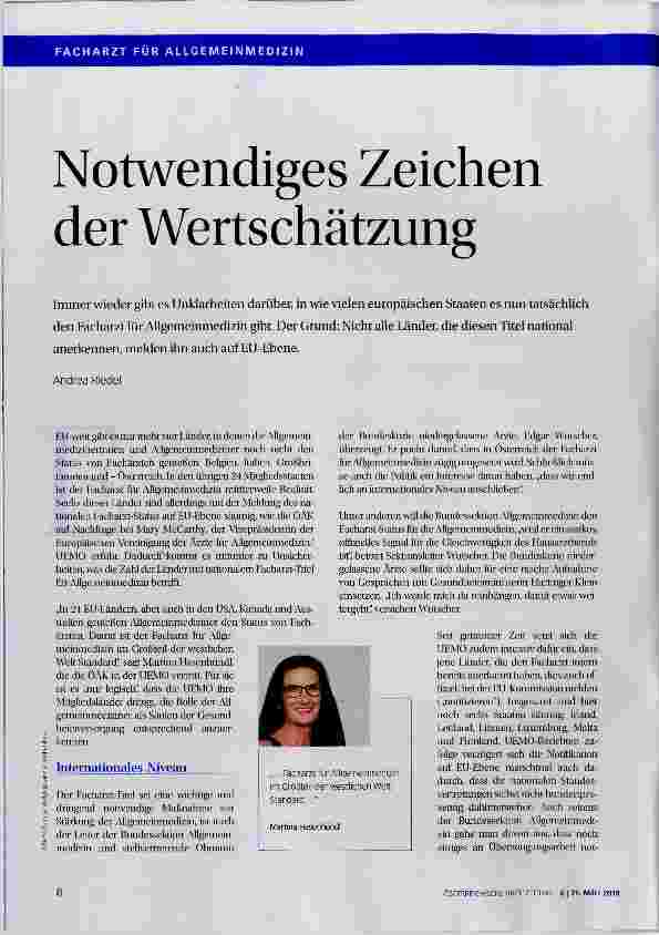 Vorschauseite 1: Notwendiges Zeichen der Wertschätzung