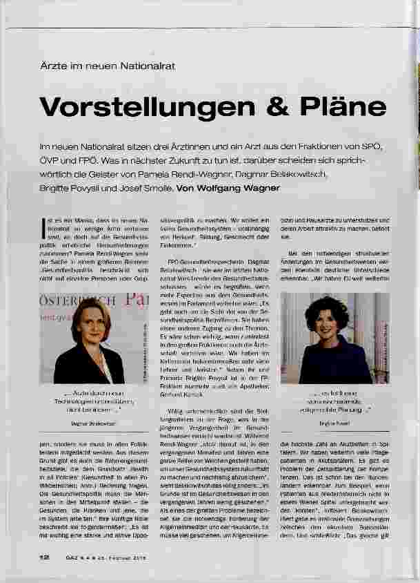 Vorschauseite 1: Vorstellungen & Pläne