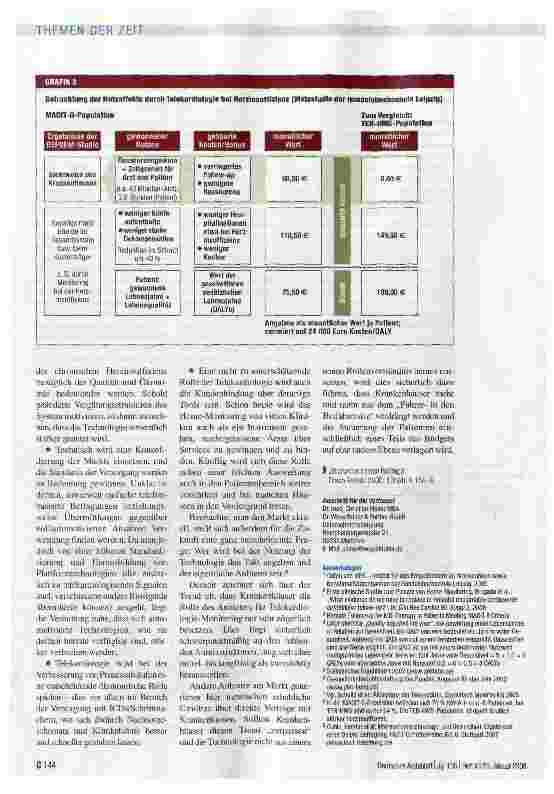 Vorschauseite 4: Was bringt die Telekardiologie für Patient und Arzt?