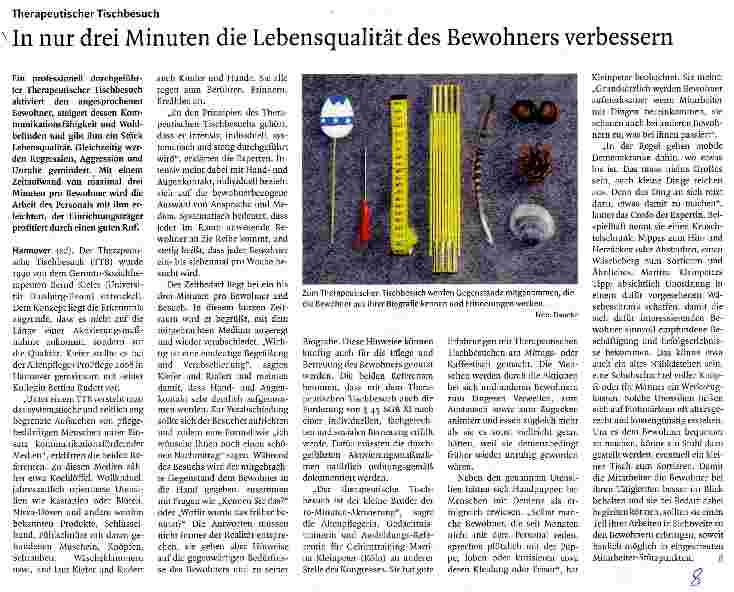Vorschauseite 1: In nur drei Minuten die Lebensqualität des Bewohners verbessern