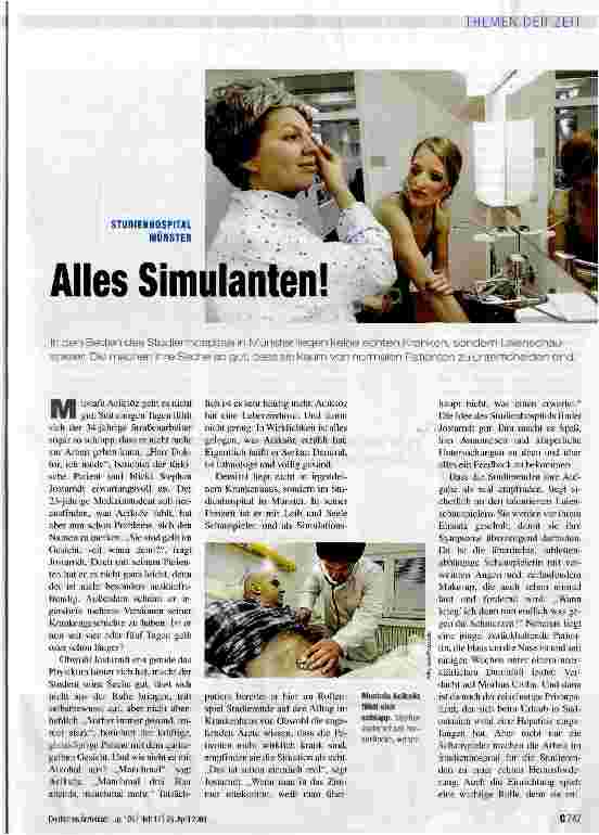 Vorschauseite 1: Alles Simulanten!