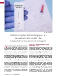 Vorschauseite 1: Patientennahe Sofortdiagnostik – so aktuell wie noch nie
