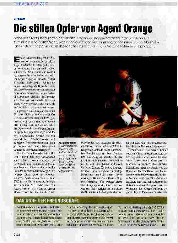 Vorschauseite 1: Die stillen Opfer von Agent Orange