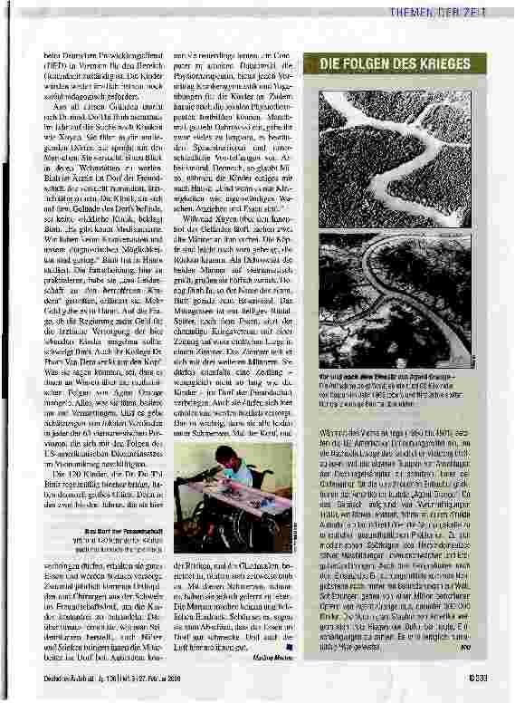 Vorschauseite 2: Die stillen Opfer von Agent Orange