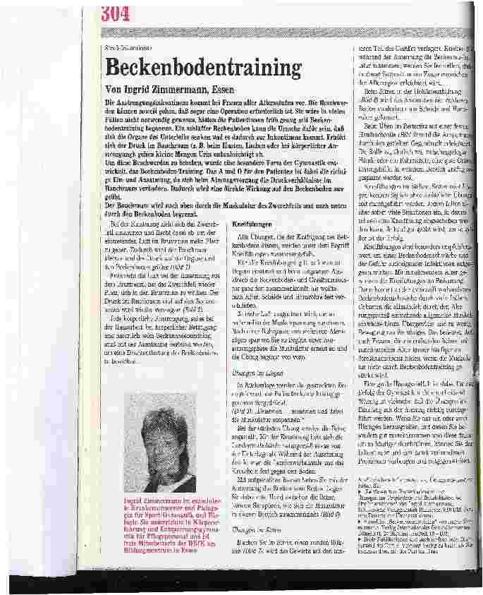 Vorschauseite 1: Streß-Inkontinenz Beckenbodentraining