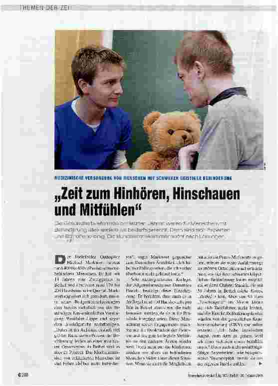Vorschauseite 1: „Zeit zum Hinhören, Hinschauen und Mitfühlen