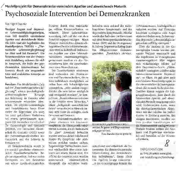 Vorschauseite 1: Psychosoziale Intervention bei Demenzkranken