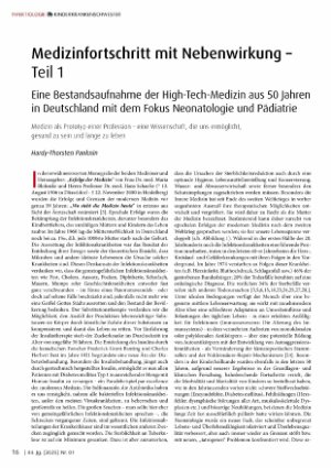 Vorschauseite 1: Medizinfortschritt mit Nebenwirkung - Teil 1