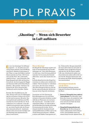 Vorschauseite 1: „Ghosting“ – Wenn sich Bewerber in Luft auflösen