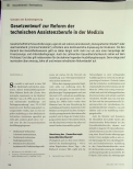 Vorschauseite 1: Gesetzentwurf zur Reform der technischen Assistenzberufe in der Medizin