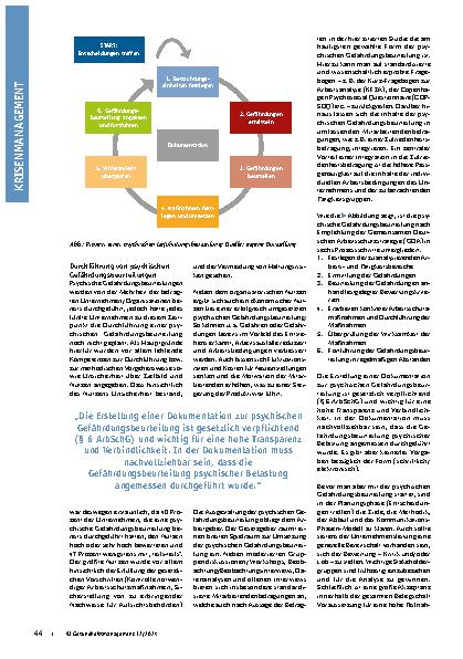 Vorschauseite 2: Bedeutung und Vorgehen bei einer psychischen Gefährdungsbeurteilung. Die Psyche der Mitarbeitenden spielt eine tragende Rolle.