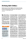 Vorschauseite 1: Achtung beim Umbau.