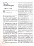 Vorschauseite 1: Aktuelle Entscheidungen Vertragsärztliche Versorgung
