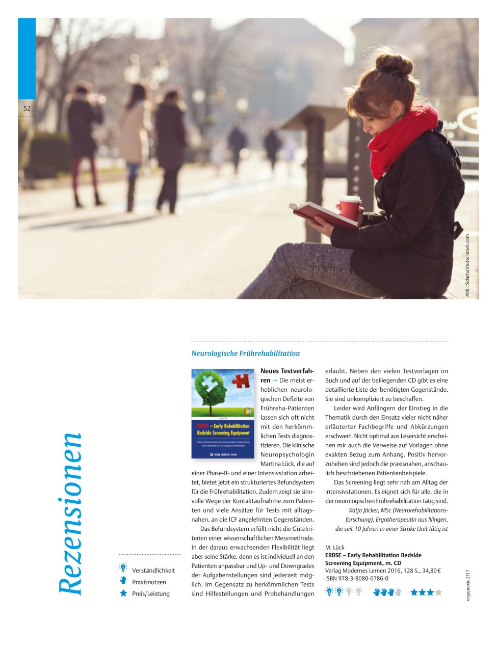Vorschauseite 1: Neurologische Frührehabilitation? Neues Testverfahren