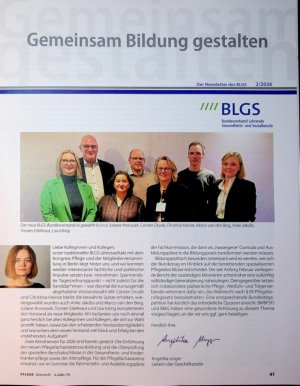 Vorschauseite 1: BLGS-Vorstandswahl und erfolgreicher Kongress