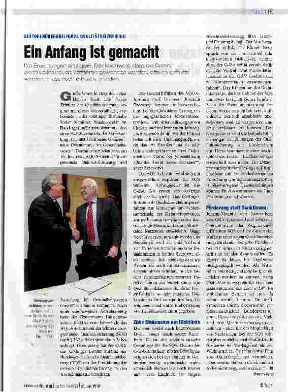 Vorschauseite 1: Ein Anfang ist gemacht