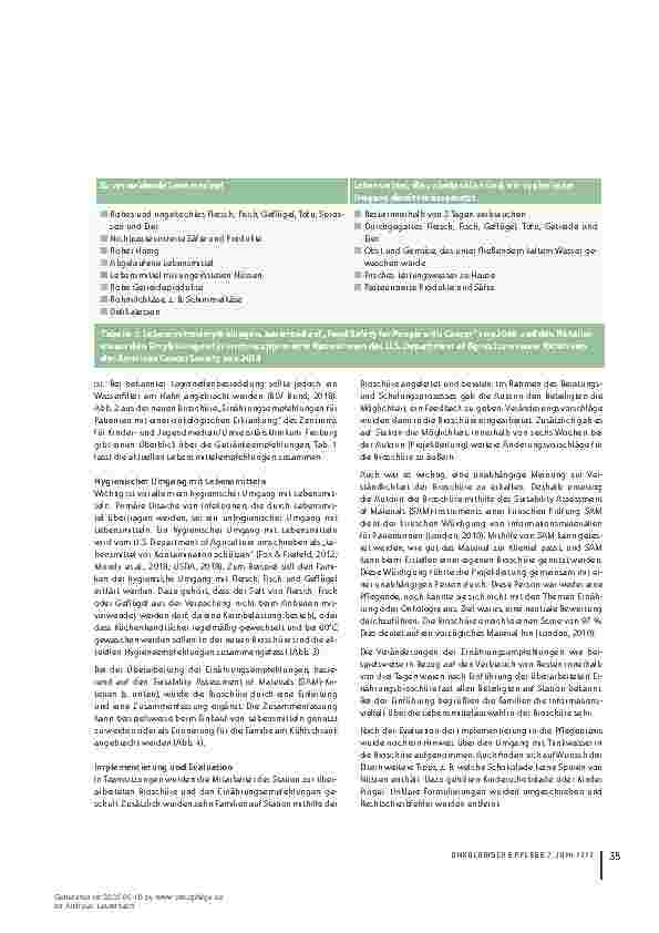 Vorschauseite 4: Weniger Restriktionen. Eine aktuelle evidenzbasierte Ernährungsempfehlung für Eltern bei der pädiatrischen onkologischen Erstentlassung.