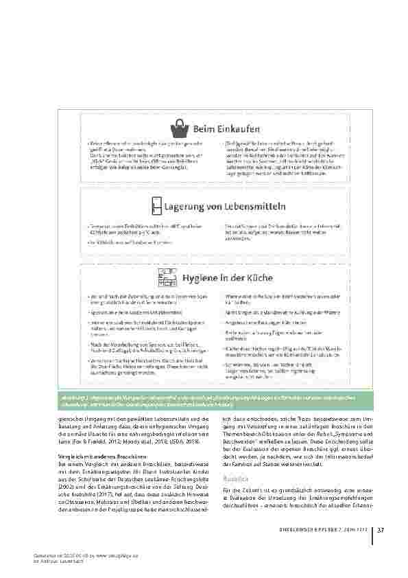 Vorschauseite 6: Weniger Restriktionen. Eine aktuelle evidenzbasierte Ernährungsempfehlung für Eltern bei der pädiatrischen onkologischen Erstentlassung.