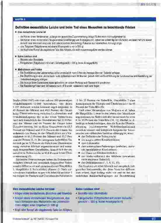 Vorschauseite 3: Ärztliche Leichenschau